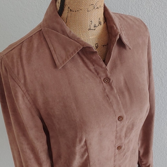NY&C Faux Suede Shirt - Picture 4 of 5